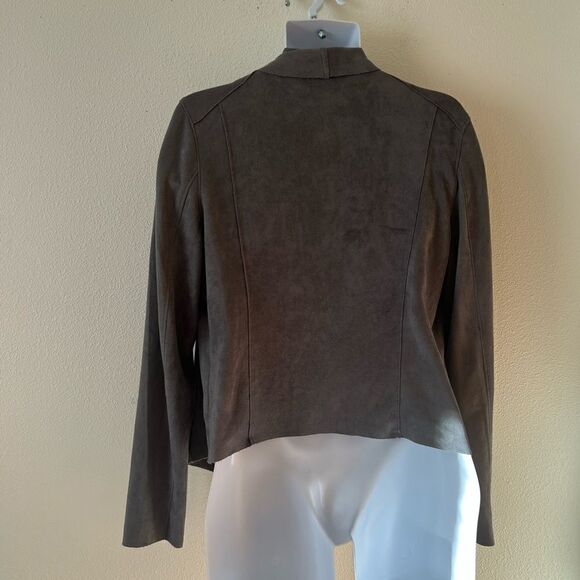 BlankNYC, faux suede Moro jacket, grey, size XL - Picture 8 of 10